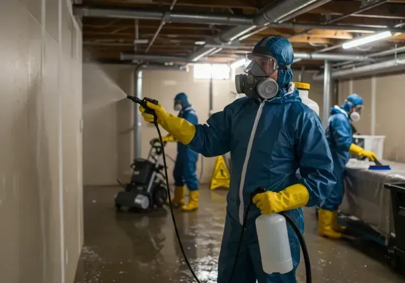 Basement Sanitization and Antimicrobial Treatment process in Grand Saline, TX